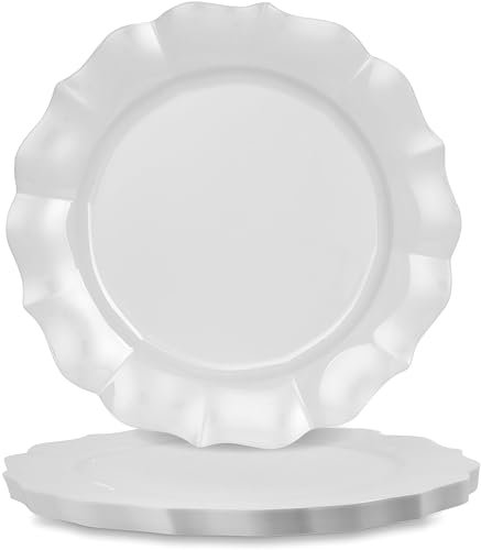 Decorline Weiße Teller, 25,4 cm, 10 Stück