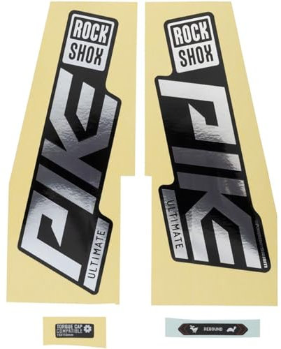 Sram Unisexe – Adulte RockShox Fourche Decalkit, Gloss Polarfolie Noir, 27/29