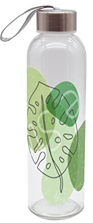 GEDA LABELS Unisex Jugend Blätter Trinkflasche, bunt, 500 ml
