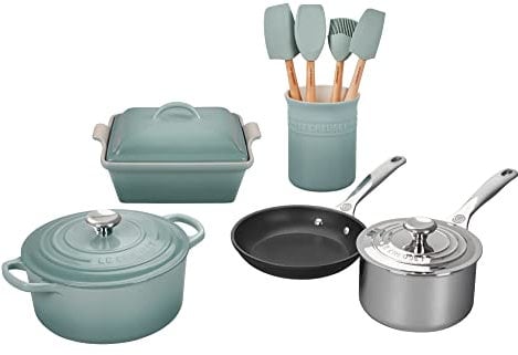 Le Creuset Mixed Material Cookware Set, 12pc., Sea Salt