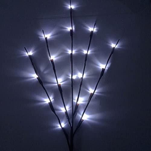 LED Branch Lights Battery Powered,Decorative Branch Lights Tall Vase Filler Willow Twig Lighted Branch for Chirstmas New Year Wedding Home Party Decoration (White Light)
