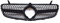 Dciustfhe Auto Front Nieren Kühlergrill Grill Stoßstangen, für Mercedes Benz AMG GLC Class W253 X253 GLC43 GLC200 GLC250 GLC300 GLC450 2015-2021 ABS Gitter Doppelsteg Mesh Hood,BlackWithCamera