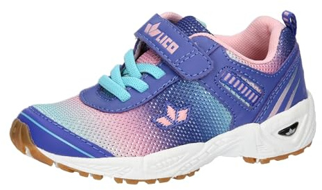 Lico Unisex Kinder Barney Vs Sneaker, Rosa Lila Türkis, 34 EU
