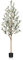 SOGUYI Artificial Olive Tree, 180cm Tall Faux Silk Plant with Natural Wood Trunk and Lifelike Fruits for Home Office Decor - Indoor Fake Potted Tree, 1 Pack