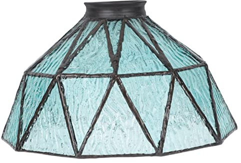 OSALADI Desktop-Dekor Tischlampen Glas Pendelleuchte Glas Lichtschirm Kronleuchter Lampenschirm Blaues Glas Lampenschirm Für Tischlampe Desktop-Zubehör Tischdekoration