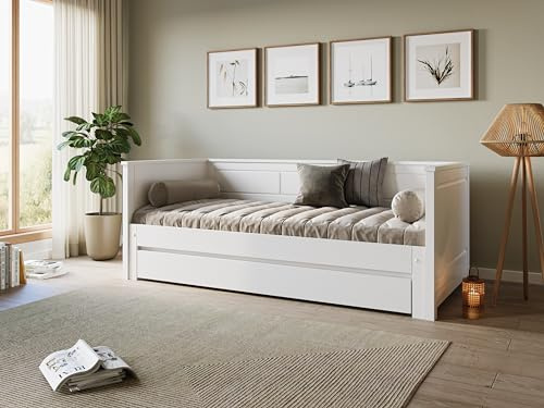 Flair Furnishings Noomi Erika Solid Wood Guest Bed - White