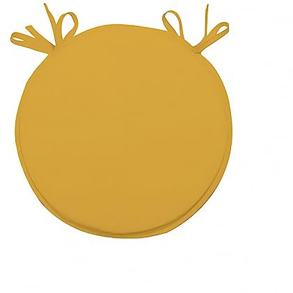 Soleil d'ocre, Alix Dessus de Chaise Bistrot, Polyester, Jaune radieux, 40 cm