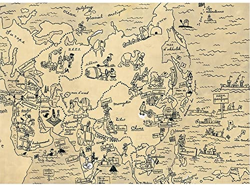 Carte postale Moulinsart Tintin CP Facsimilé, Extrême Orient (17,5x12,5cm)