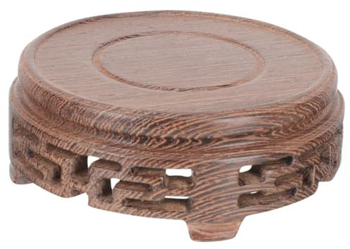 IMIKEYA Aquarientisch Lampe Riser Blumentopfhalter Holzpflanzenständer Pflanzengestell Aus Holz Vasenständer Holzsockel Holzständer Zum Ausstellen Aschenbecherständer Tee Set Hölzern Wenge