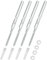 QWORK® 4er-Set Unsichtbar Wandregal Halterung Ø10x100mm, Schwebende Regalhalterung aus Stahl - Tragfähigkeit 18kg - Inklusive Unterlegscheiben und Dübel