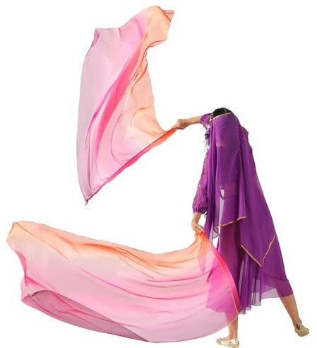 MUNAFIE Anbetungsfahnen 2 Stück Lobpreis Tanz Fahnen Rechteck Regenbogen flagge mit teleskopstab fahnenstange für Tanzaufführung Kirche 7#ORANGE-ROT-LILA