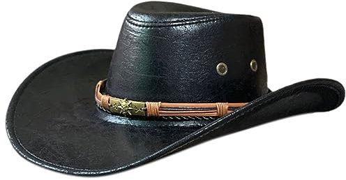 GMBYLBY Tragbarer Cowboyhut, Gentleman, Fischerhut, Geschenk für Camping, Klettern, Liebhaber, Gentleman, breite Krempe, zum Verkleiden, Cowboyhut