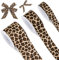 JarThenaAMCS Ripsband mit Leopardenmuster, Safari-Dschungel, Bastelband, Sommer, tropisches hawaiianisches Band für Kranz, Schleife, Geschenkverpackung, Party-Dekoration, 1,6 cm, 2,2 cm, 3,8 cm, 13,7