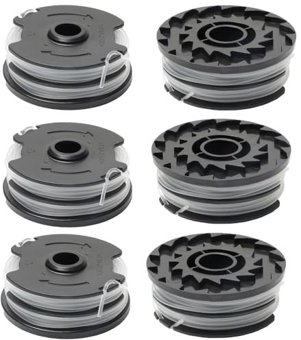 6 Pezzi Bobina per Tagliaerba Compatibile,Bobina di Filo per Tagliabordi Compatibile con PRTA 20-Li A1,B2,C3;PRT 550 A1, A3;PRT 300 A1.Φ1,6mm 4m