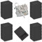 NUWIQ 20 Stück Schwarz Geschenkbox, Kraftpapier Schubladenboxen, 10,2x8,2x3,9cm Innenkartongröße, für Verpacken von Geschenken, Aufbewahren von Schmuck, Kosmetika