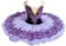 OTMYIGO Lila,150, Professionelles Ballett-Tutu für Mädchen, Platter Pancake Tutu, Ballerina, Partykleid, Kinder, Ballett, Tanzwettbewerb, Kostüm