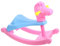 Abaodam Baby Spielzeug Puppenzubehör Puppenhaus-Requisite Puppenhausmöbel Und Zubehör Puppenhauszubehör Miniatur-schaukelpferd Für Puppenhaus Puppenhaus- Simulation Mini-schaukelpferd Rosa Plastik
