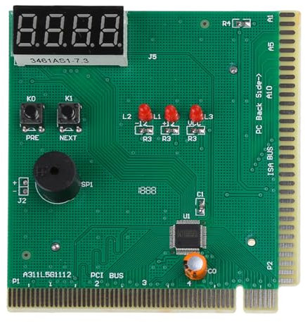 DIIOOMIEEU & Motherboard Tester Diagnoseanzeige 4-stelliges Stück Computer Motherboard Debug-Analyzer