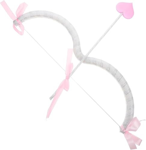 Lpitoy Amor Pfeil und Bogen Set, Amor Kostüm Cosplay Zubehör Valentinstag Halloween Cosplay Kostüm Zubehör Anzieh Party Gastgeschenke