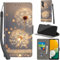 PHINIENLAND Handyhülle für Samsung Galaxy A54 5G Hüllen Premium Leder Case Klappbar Wallet Magnet Kartenfach Standfunktion Schutzhülle kompatibel mit Samsung A54 5G Cover,Löwenzahn
