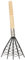 ifundom 1 Pezzo Rastrello per Vongole Inossidabile Rete Strumento per Scavare Al per Telline e Frutti Design Compatto e Resistente