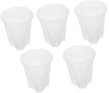 Abaodam 5 x selbstbewässernde Blumentöpfe für Zimmerpflanzen, platzsparendes Design für Sukkulenten und Orchideen, als Heimdekoration und zum Verschenken