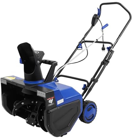 Elektrisk snöslunga med 2 LED-lampor, 2400 W snöbytesutrustning med 180° vridbart utmatningsrör, 56 cm arbetsbredd, 33 cm arbetshöjd, 7,6 m utskjutningsområde