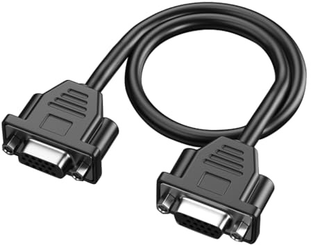 Câble VGA femelle 15 trous 30 cm pour connecter un PC à un téléviseur HD ou un projecteur 11,8