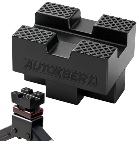 Car Scissor Jack Pad Adapter Universal Rubber Slotted Pinch Weld Lift Support Block For Scissor Axle Stands Car Jack Kit Tire Repair Tool