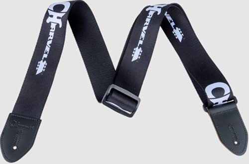Charvel Guitars® »GUITAR LOGO STRAP« Polyester Gitarrengurt - 5cm Breite - Farbe: Schwarz/Weiß