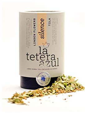 LA TETERA AZUL Premium Tila Infusion, 50 Gramm | Reine Tila Blumen, Entspannende Infusion, 33 Infusionen, Bulk-Flasche