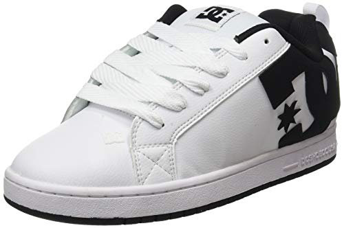 DC Shoes Corte Graffik, Scarpe da skateboard, Uomo, White Black Black, 40 EU