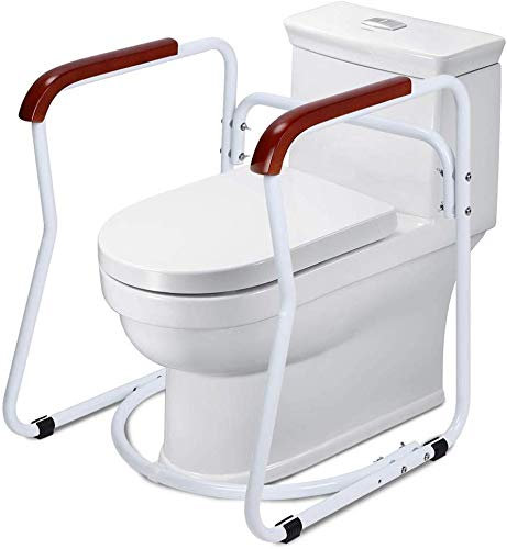 Armature de toilettes mobile, Antidérapant Cadres de Sécurité WC toilette aufstehhilfe Support pour toilettes Maintien Rail Antidérapant pour Personnes âgées Handicapés et Enceintes