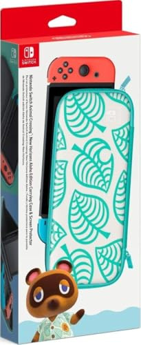 Nintendo Switch Animal Crossing: New Horizons Aloha Edition Carrying Case & Screen Protector