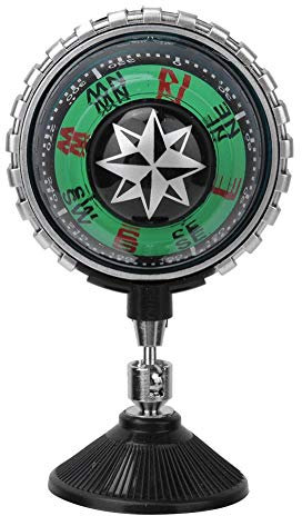 Car Dashboard Compass, Plastic Portable Ball Vehicle Stick on Mini Compass Navigation Tool
