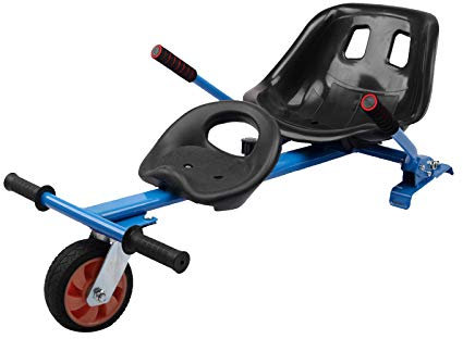 SSCYHT Hoverboard Sitz Doppel-Personen Go-Kart Transformationskit Hovercart Zubehör Passend für 6,5 8 10 Selbstausgleichenden Roller Verstellbarer Rahmen,Blau