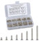 800 Pezzi Viti Autofilettanti M2 Phillips, Testa Piatta Autofilettante Assortimento Vite, Nichelato di Viti per Metallo Kit 4-20 mm, Vite a Testa Svasata per Legno con Scatola per Riparazioni