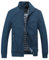 YOUTHUP Blouson Homme Léger Veste Bomber Coupe-Vent Col Montant Aviateur Jacket Printemps Été Sport Casual, Bleu, 5XL