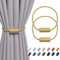 Pretty Jolly magnetische Vorhang Raffhalter handgefertigtes Gewebe Seil Vorhang-Raffhalter Einfachheit dekorative Vorhang drapieren Krawatte zurück für Haus & Büro Fenster Drapery, Gold, 2 Stück