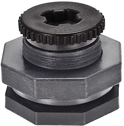 sourcing map Adaptateur de réservoir de cloison en PVC avec raccord fileté G1/2 pour seaux de pluie, réservoirs d'eau, bassins 1 lot