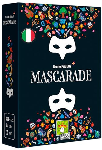 Asmodee: Mascarade, Brettspiel, Bluff, 4-6 Spieler, ab 10 Jahren, italienische Ausgabe