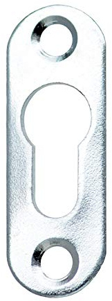 KeyMet GmbH 100 Stück Linsenkopfbeschlag Schrankaufhänger 42 x 12,5 Loch 8,5 mm (100, 42 mm x 12,5 mm x Loch 8,5 mm)