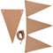 BCreativetolearn Wimpelkette aus Kraftkarton mit Juteschnur – Basteln Sie Ihre eigene Wimpelkette Dekorationen & Geburtstagsparty-Banner, 21 x 14 cm, dreieckige Flaggen, 640 cm, Jute-Schnur, recycelt,
