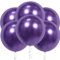 18 Zoll Lila Chrom Metallisch Glänzende Ballons, 6 Stück Grosse Luftballon,Lila Riesen Naturlatex Luftballons für Hochzeit Geburtstag Taufe Babyparty Kindergeburtstag Karnevals Deko