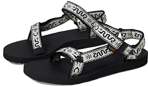 Teva Damen Original Universal Sandale, Bandana White/Black, 42 EU