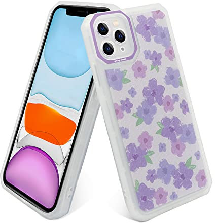 PNATEE Cover per iPhone 11 PRO Max, TPU in Silicone Custodia per Donne e Ragazze Protecteur D'écran Case per iPhone 11 PRO Max (6.5 inch), Viola