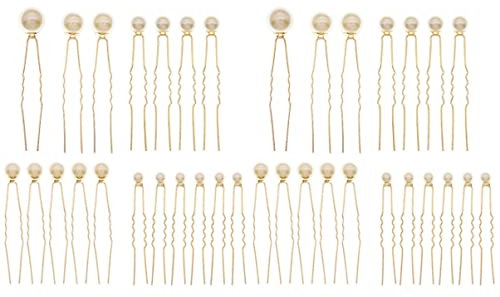 LALAFINA 36stücke Perlen-haarnadeln Für Hochzeiten Brautfrisuren Elegante Haaraccessoires Für Besondere Anlässe Verziert Mit Feinen Perlen Und Robustem Material