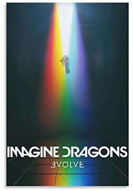 BUZHI Imagine Dragons Evolve Musikalbum, Poster, Wandkunstdruck, dekoratives Gemälde, Leinwand, Poster für Zuhause und Büro, 30 x 45 cm