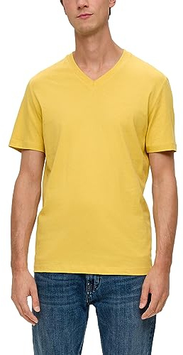 s.Oliver Herren 2135707 T-Shirt Kurzarm, 1541 gelb, M