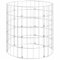 Poteau à gabion circulaire Acier galvanisé Ø50x50 cm